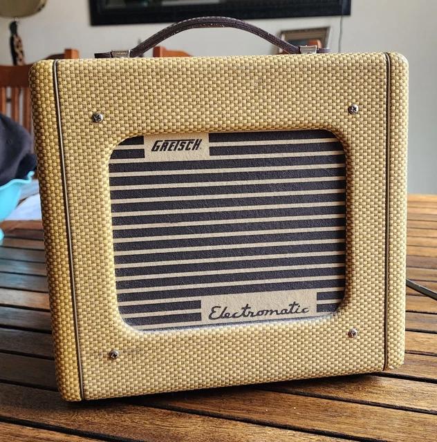 VINTAGE GRETSCH G5222 Guitar Harp Tube Combo Amp Champ Style
