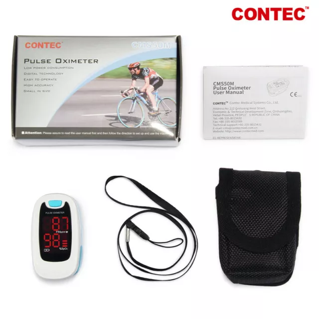 Heart Pulse Rate Blood Oxygen Sensor Paitent Monitor SPO2 Finger Pulse Oximeter