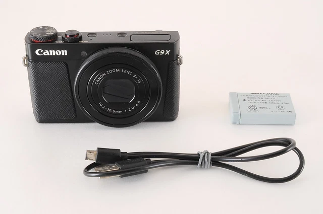 [Near Mint] Canon PowerShot G9 X 20.2 MP Digital Camera - Black From Japan #986