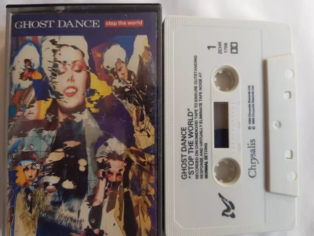 GHOST DANCE - STOP THE WORLD Album Cassette like new former stored shop stock