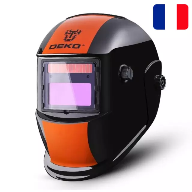 ✅ Masque de Soudure MMA MIG MAG CO2 DIN 9-13 Casque Soudage Automatique Solaire