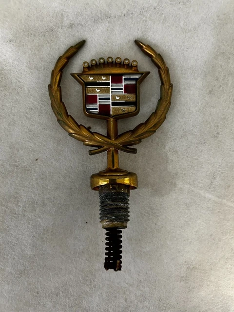 Cadillac Gold Vintage Hood Ornament 1985 Eldorado Factory Used Hood Ornament