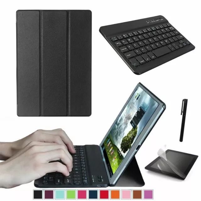 Samsung Galaxy Tab A 10.1" SM-T580 T585 Tablet Case Stand Cover With Keyboard