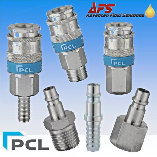 PCL XF Euro Range Coupling or Adaptors - 1/4 3/8 & 1/2 Airline Air Line Coupling