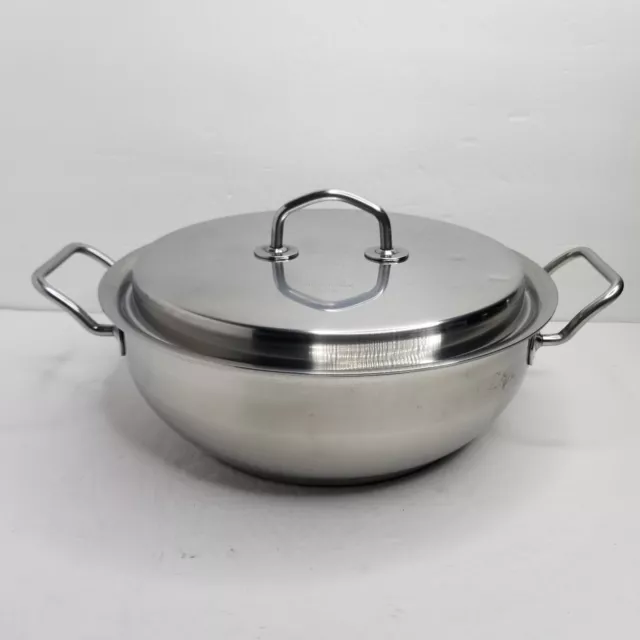 17028 Silga Teknika Cookware 2 Handle 28cm Risotto Pot Casserole 5.5L w/Lid  12
