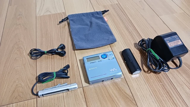SONY MZ-N910 録再OK NetMD 青 MDレコーダー .: SONY