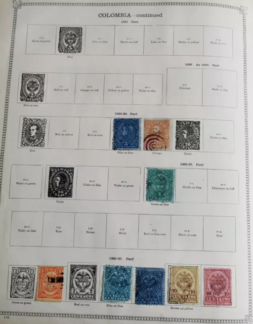 Colombia stamps collection