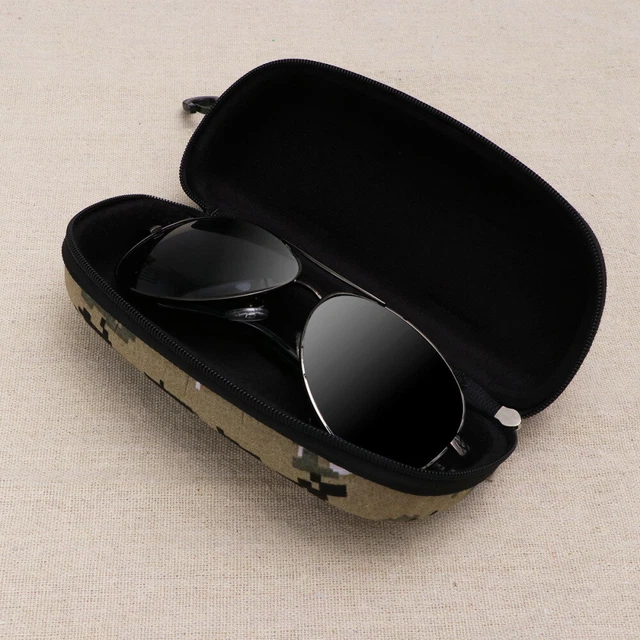 2 Pcs Child Eyeglasses Hard Case Zipper Sunglasses Carrying
