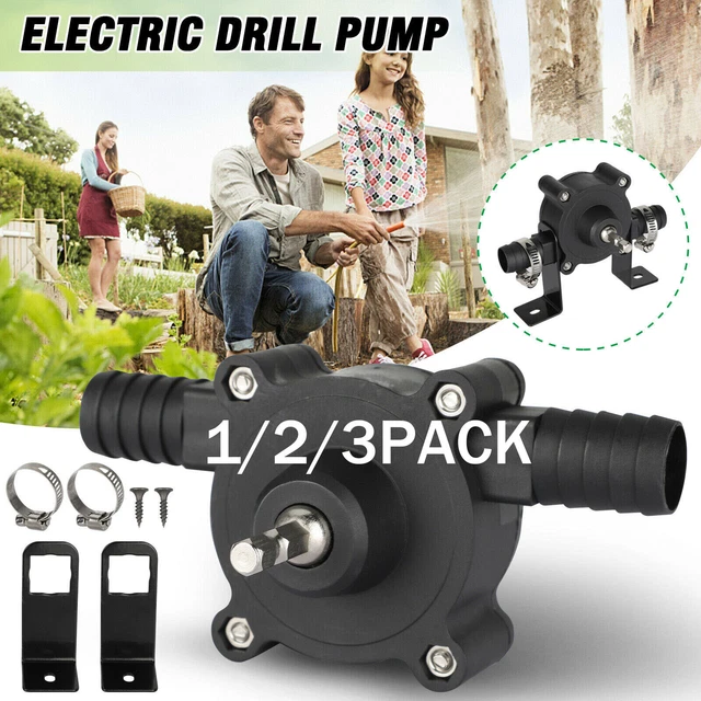 Home Electric Drill Drive Self Priming Pump Water Oil Fluid Transfer Pumps Tools