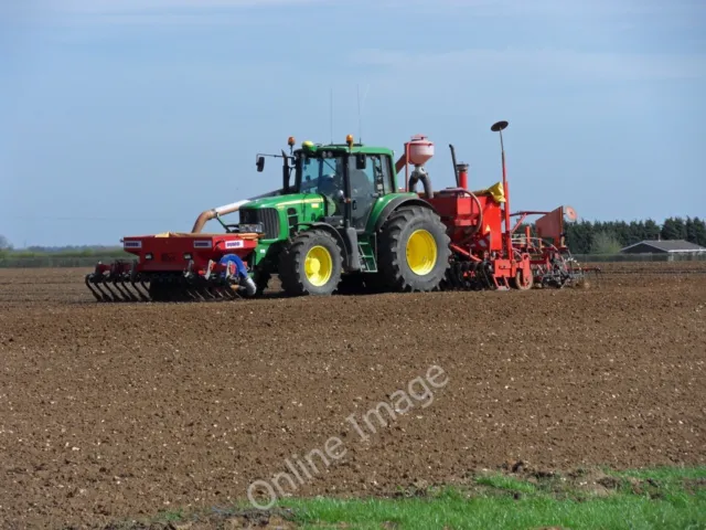 Photo 6x4 Seed Drilling near Bonby Lodge This &quot;Sumo&quot; seed drill c2011
