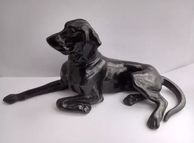 Sculpture Pointer Dog Hound KASLI Vintage Rare Old Figure Casting Cast Iron USSR
