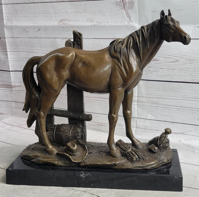 ART DECO COLLECTOR Large Arabian Horse Bronze Sculpture Lost Wax