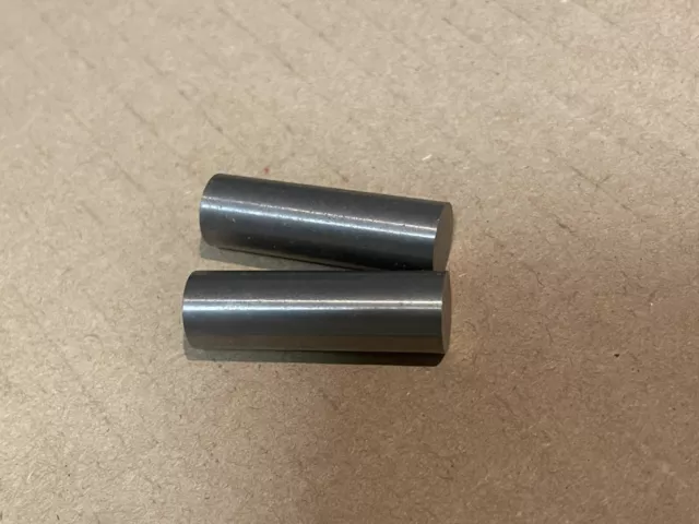 Lot Of 2 Tungsten Round Machinable Bucking Bar 0.395”D Ground Bar