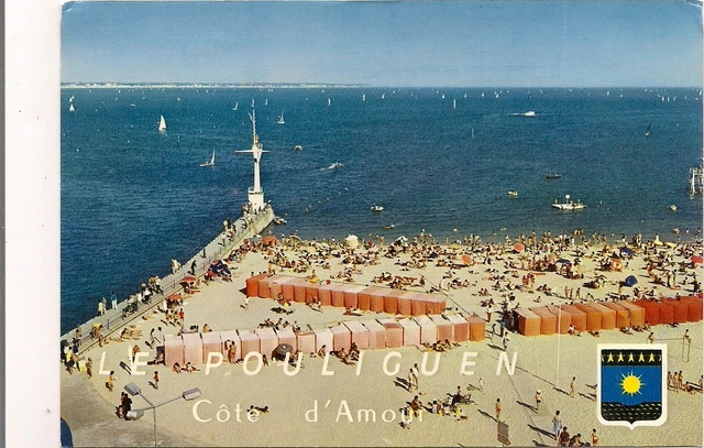 Le Pouliguen - Cp , 44 , LE POULIGUEN , La Plage - Carte postale