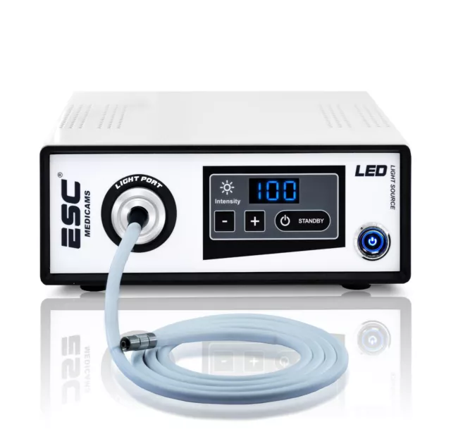 Portable Cold LED Light Source 80W with Fiber Optic for Medical Endoscopy Camera