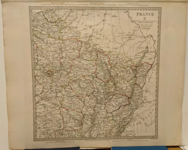 1830 SDUK: Map of France II - Northeast France