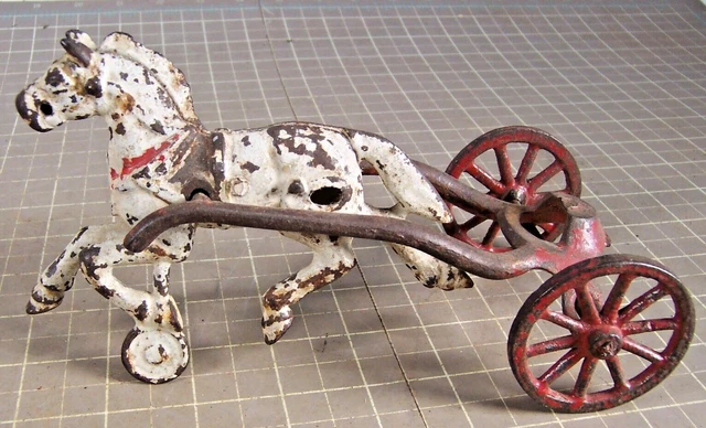 Antique Cast Iron Horse with Wheels Toy Part Replacement  (E)