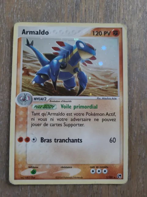 Carte Pokemon ARMALDO 1/100 Holo Bloc EX Tempête de Sable FR