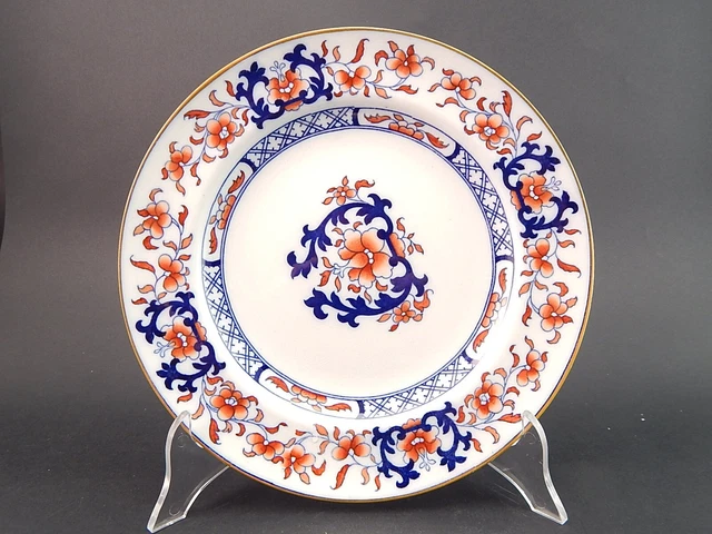 Antico Raro Piatto Inglese Porcellana Minton Stoke Staffordshire 1871