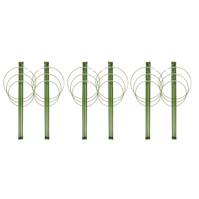 6 Pack Pflanzen Tragkäfig Metall Rost Beständig Garten Pflanze Tragring Pfl B4T8