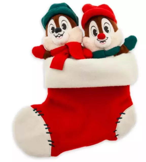 Cip E Ciop Coppia Peluche Natale Natalizi 22 Cm Disney Store