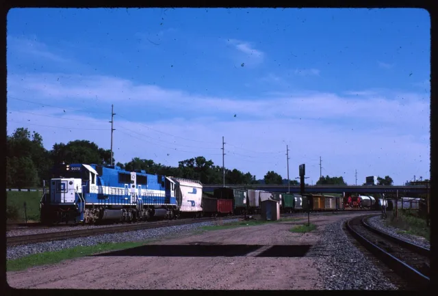 Original Railroad Slide - EMDX Electro-Motive Div Oakway 9078+ LaCrosse WI 6-'89