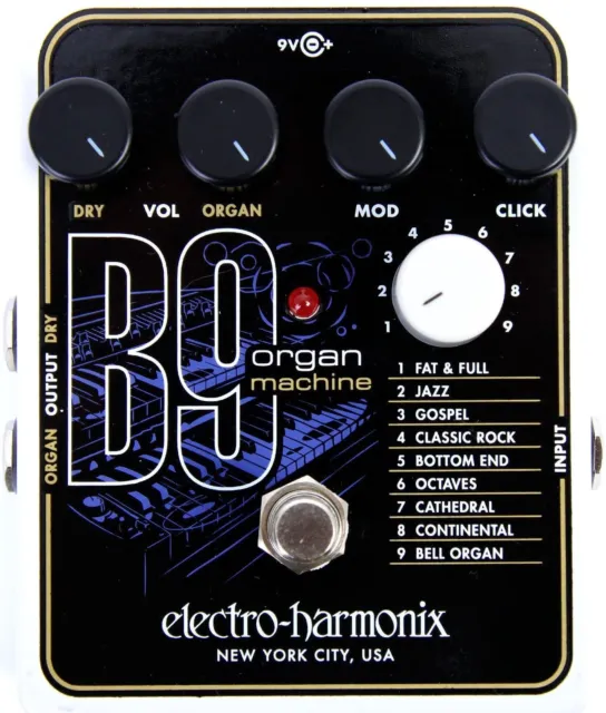 Pedal de efectos para guitarra Electro Harmonix B9 máquina de órgano