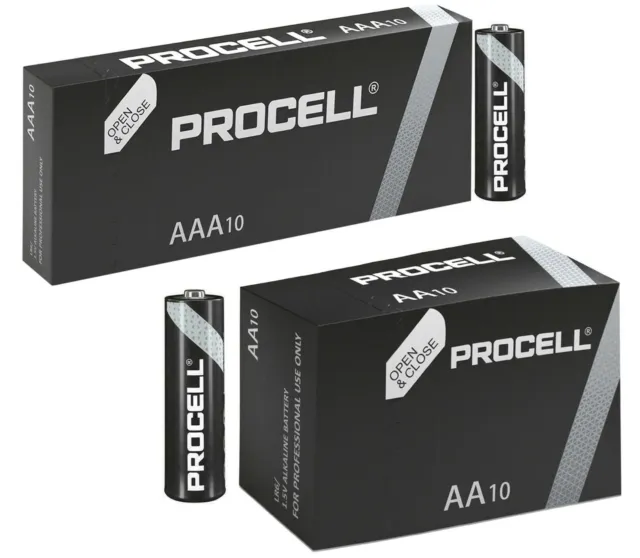 Duracell Procell AA AAA Batteries LR6 MN1500 1.5V Now Industrial Longest Expiry