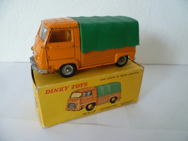 Dinky Toys 563 Renault Estafette Pick-up, échelle 1/43, Orange, Boîte D'origine
