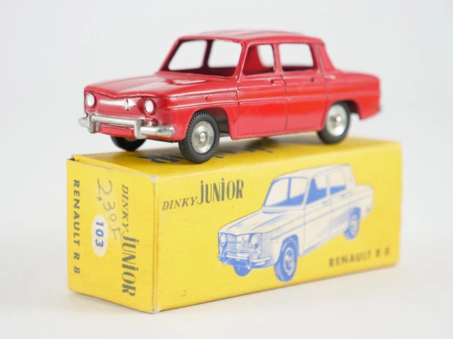 Boîte Carton Dinky Toys Pour Renault R8 - Reproduction Fidèle En Carton Dur - Occasion