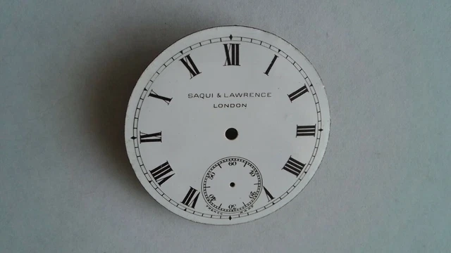 Cadran Ancien Pour Montre De Gousset - Pièce D'horlogerie Vintage, Restauration, Décoration