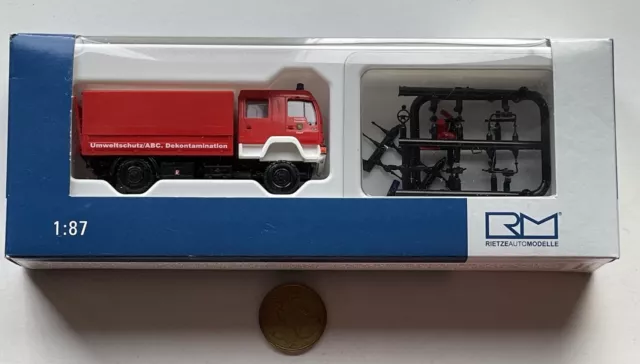 P91 RIETZE 1:87 LKW MAN Umweltschutz/Dekontamination Altdorf Feuerwehr OVP 61190