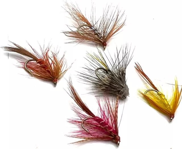 4 6, 8 or 12 Trout fly fishing DABBLER flies BARBED OR BARBLESS SIZE 10 OR 12