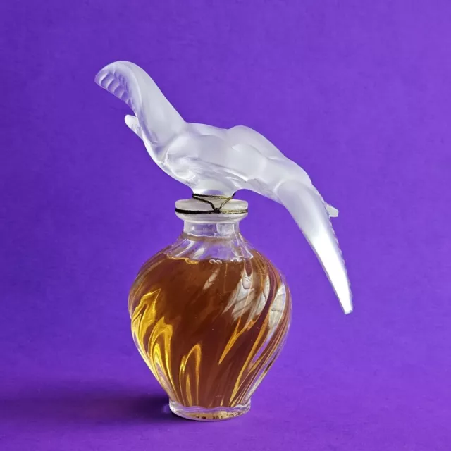 NINA RICCI L’AIR DU TEMPS Lalique Crystal Dove 3.3 oz Perfume Parfum Bottle