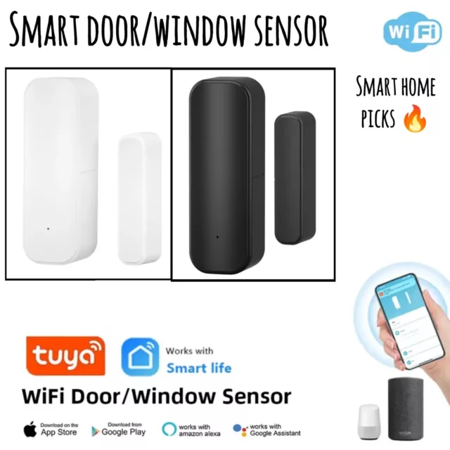 WiFi Smart Door Window Sensor Home Security Alarm Detector For Alexa Google Home
