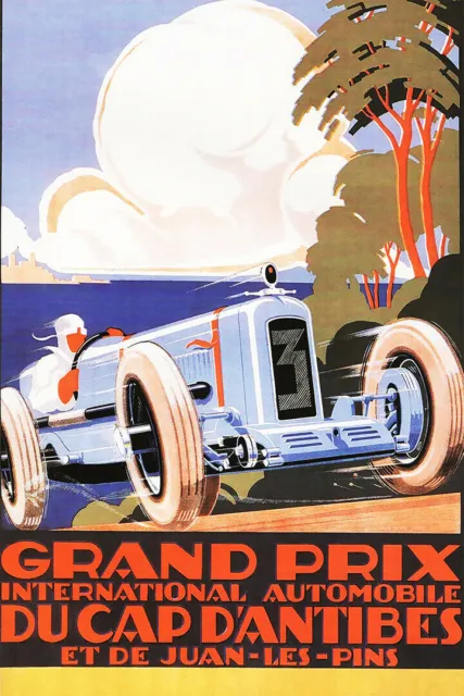 365332 Grand Prix du Cap d'Antibes Vintage Race Art Decor Print Poster Plakat