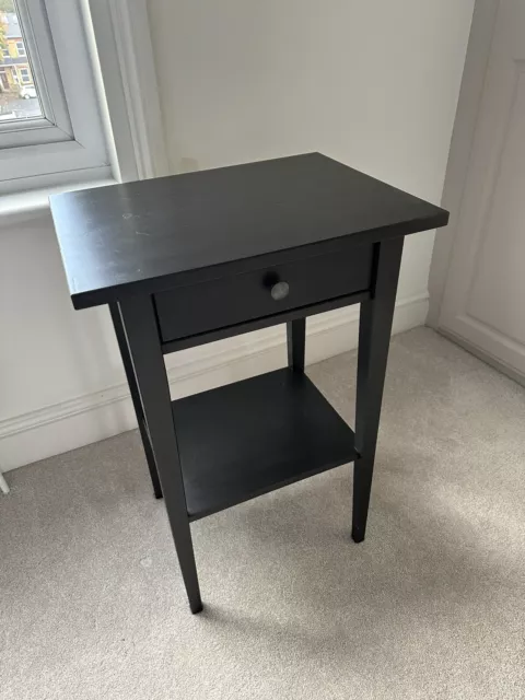 Hemnes side on sale table black brown