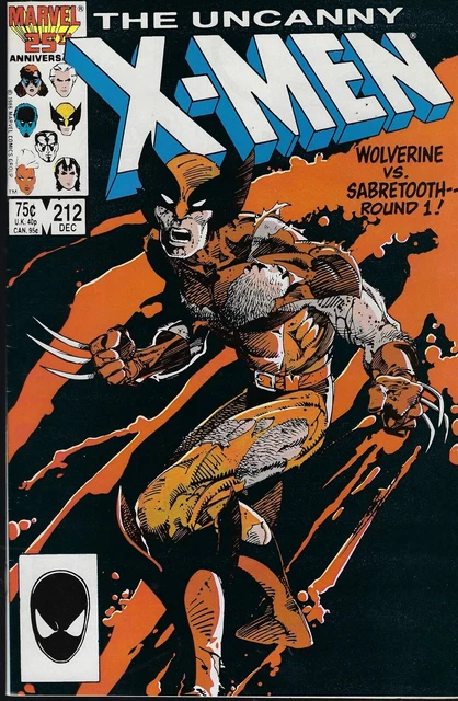 Uncanny X-Men(Marvel-1963)#211-KEY-1ST BATTLE OF WOLVERINE VS SABERTOOTH-(8.0)