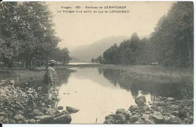 CPA 88 - Environs de GERARDMER - La Vologne à la sortie du lac de LONGEMER