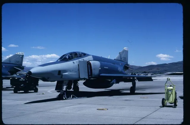 I174 ORIGINAL K64 AIRCRAFT SLIDE: USAF McDD RF-4C Phantom 64-1065 192TRS NV ANG