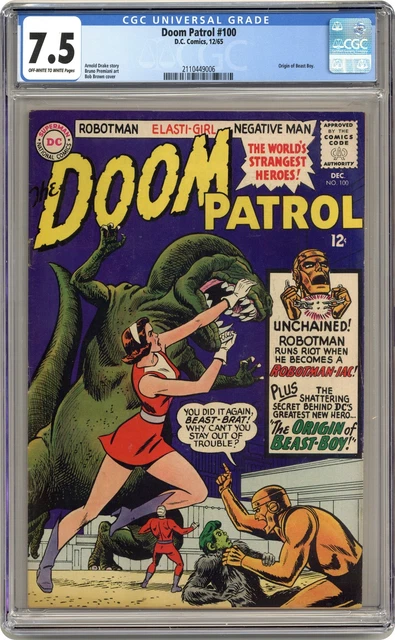Doom Patrol #100 CGC 7.5 1965 2110449006