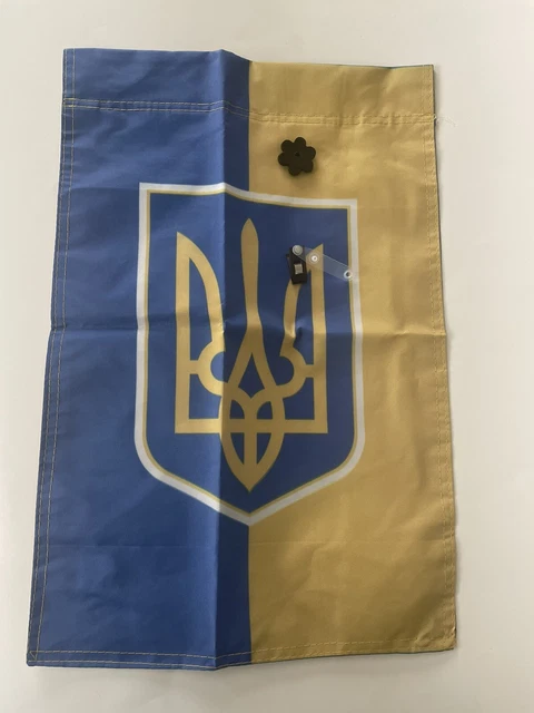 Ukraine Garden Flag Yard House Banner Show Support Stand With National Ukranian
