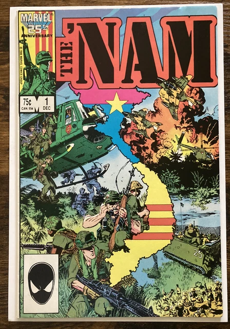 MARVEL COMICS (12/1986) THE 'NAM 1 Michael Golden Classic Cover & Interiors