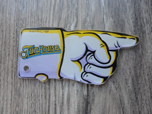Funhouse Hand Pinball Machine Plastic Key Chain
