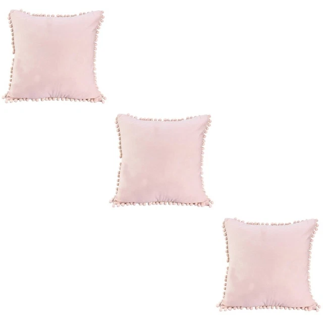 3 pezzi palla fiori cuscino federe quadrate decorative