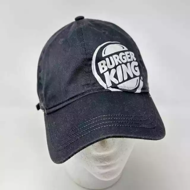 BURGER KING HAT Work Wear Logo Black Adjustable Employee Cap Crew ...