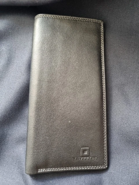 Le Tanneur Porte cartes ( 16 ) Cuir de vachette, Couleur noir, Comme Neuf