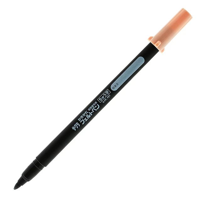 SAKURA Scratching Felt Pen Medium Point Black 10 Pieces FK-M#49(10)