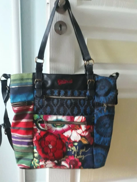 Sac à Main Desigual Porté épaule - Multicouleur - Lanière Neuve - État Impeccable - Occasion