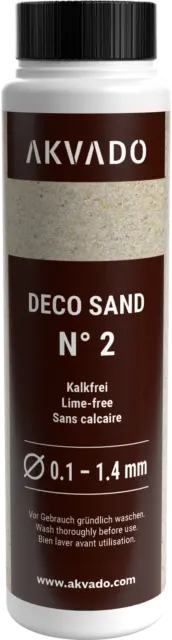 Akvado Deco sand N°2 Aquariumsand Dekosand Aquariensand Bodengrund 500 ml